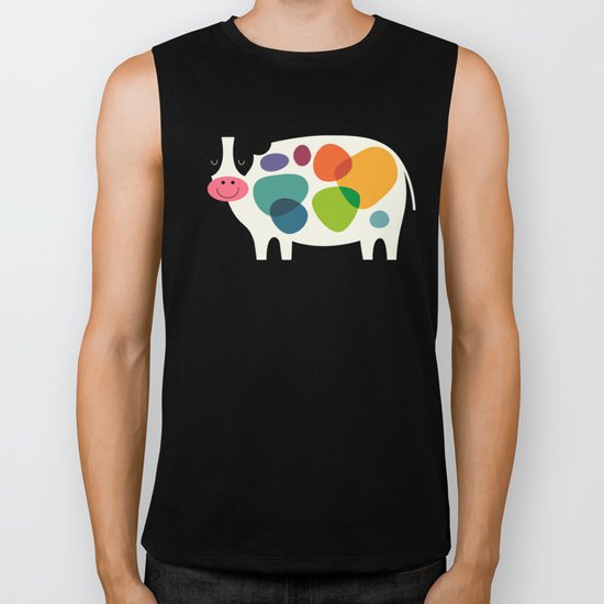 Awesome Cow Biker Tank