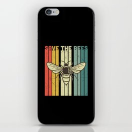 Save The Bees Vintage iPhone Skin