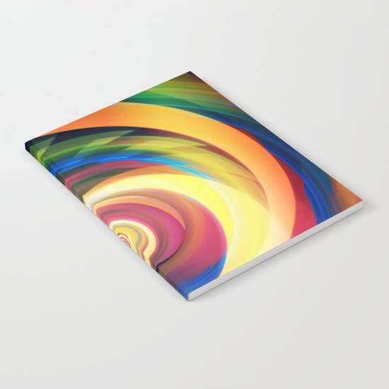 Spinning rainbow Notebook