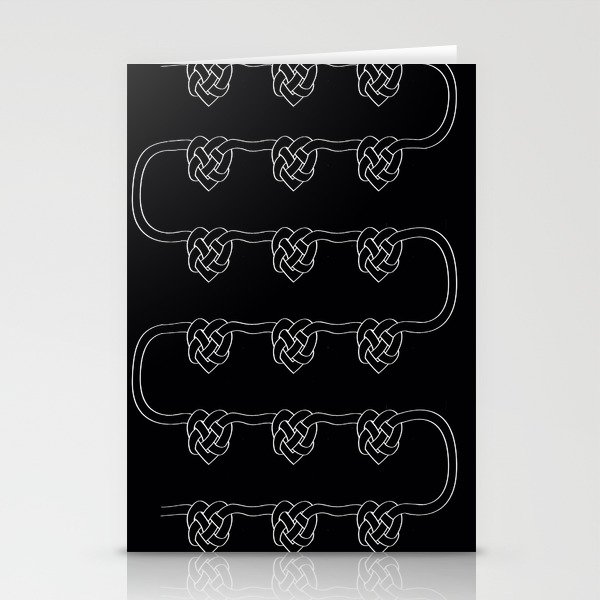 Black Love Knot Stationery Cards