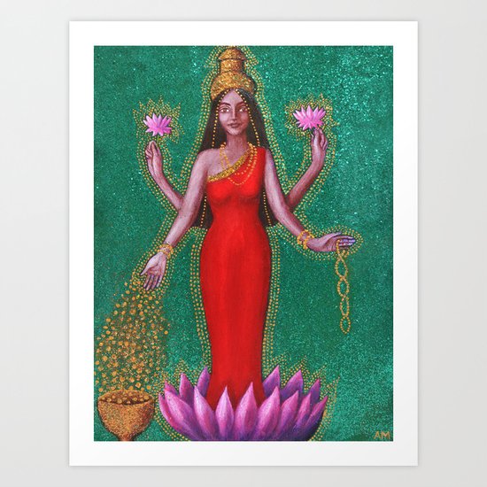 Goddess Lakshmi Art Print