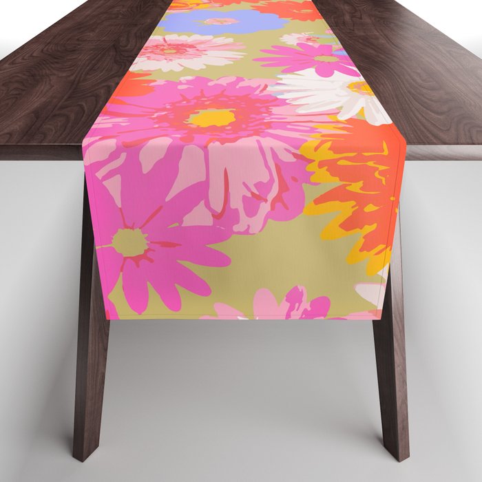 Pop Floral Mix Table Runner