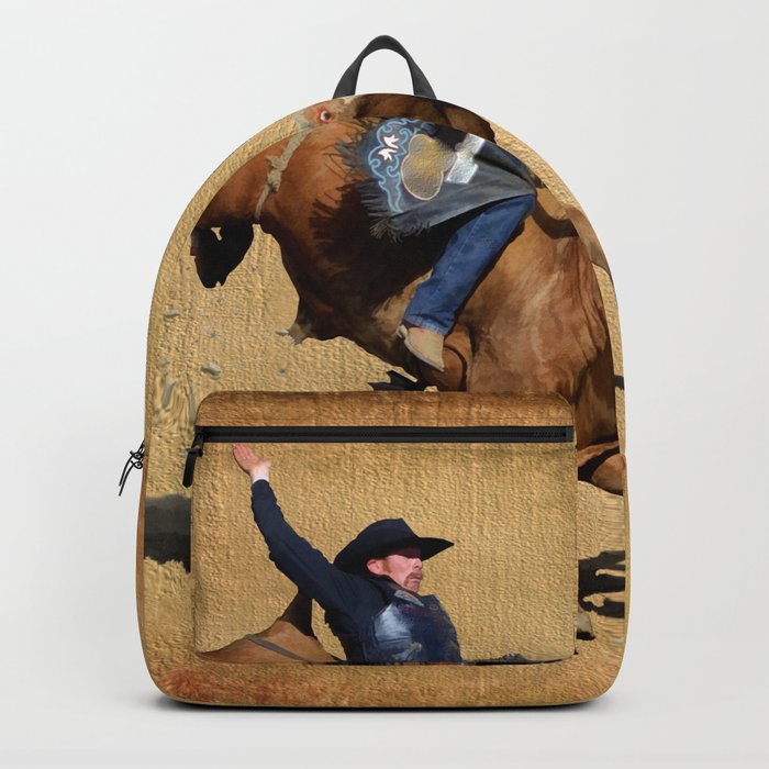 Bull riding backpack outlet