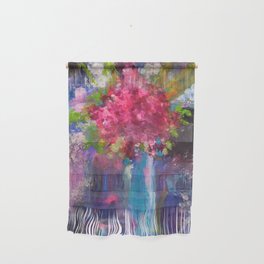 Abstract Flower in Vase Wall Hanging