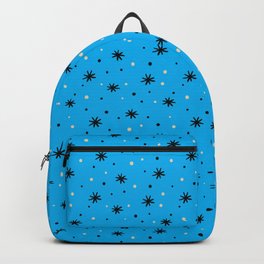 Cute hand-drawn and doodly stars and dots pattern. Backpack