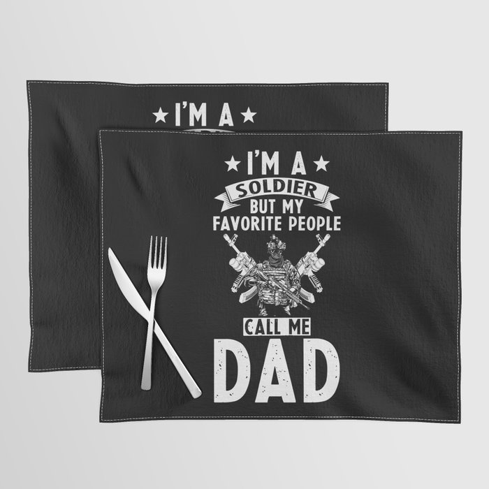 Soldier Dad Placemat