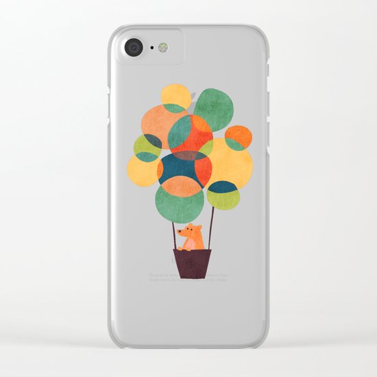 Whimsical Hot Air Balloon Clear iPhone Case