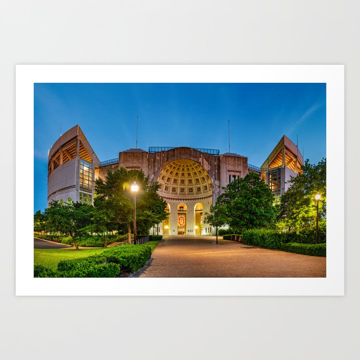 The Horseshoe of Ohio State Columbus Ohio Art Print by Gregory Ballos