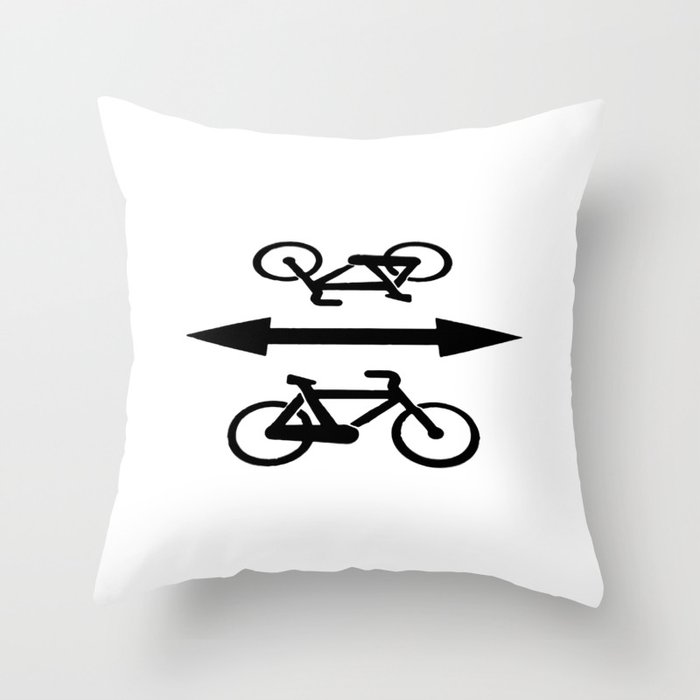 Bike lane Throw Pillow