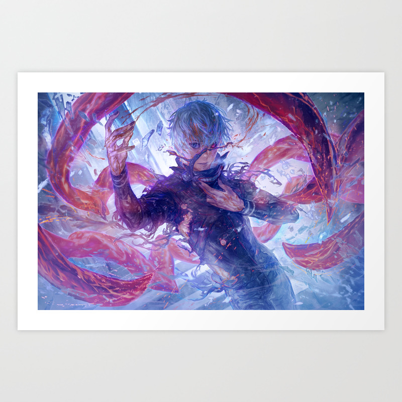 Tokyo Ghoul Kaneki Ken Art Print By Muddymelly Society6