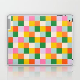 POP CHECKERS 03 Laptop & iPad Skin | Autumn, Bright, French, Colorful, Lines, Boho, Checkerboard, Pattern, Pop, Art 