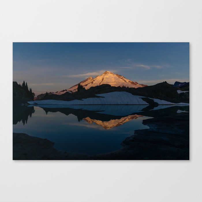 Mt. Baker at dawn Canvas Print