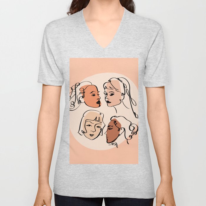 Matisse Girl Power V Neck T Shirt