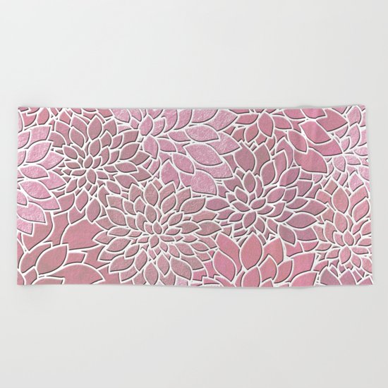 Floral Abstract 27 Beach Towel