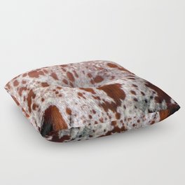 Spotted Brown Cowhide (ix 2021) Floor Pillow