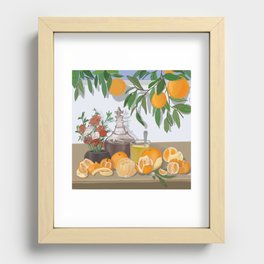 Still Here Still Life Oranges Recessed Framed Print