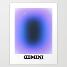 gemini aura Art Print