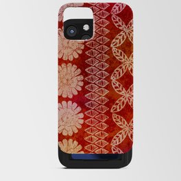 Vintaged Batik Style hawaiian print pattern  iPhone Card Case