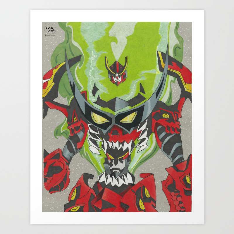 Tengen Toppa Gurren Lagann Art Print By Easonillustrator Society6