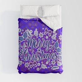 -A31- Merry Christmas Traditional Style. Duvet Cover
