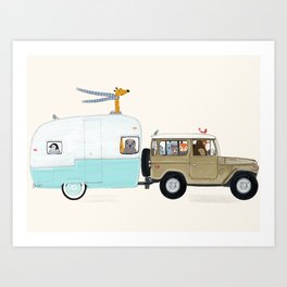 camping trip Art Print