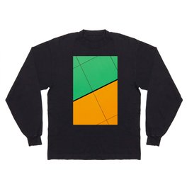 Yellow and Green Long Sleeve T-shirt