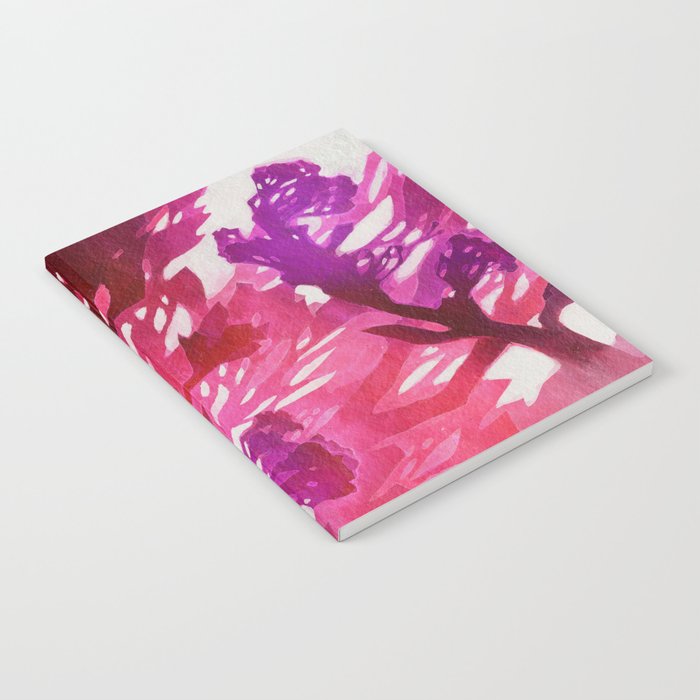 Morning Blossoms 2 - Magenta Variation Notebook