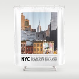 New York City Minmalism | Architecture in NYC | Travel Photography Shower Curtain