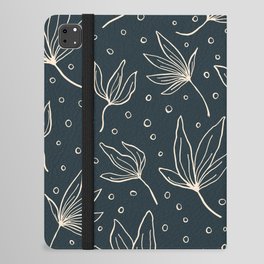 Navy Foliage iPad Folio Case