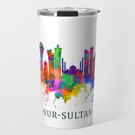 Nur-Sultan Kazakhstan Skyline Travel Mug