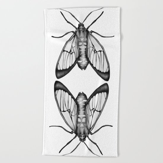 Wasp Moth Beach Towel