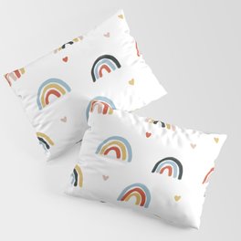 Happy colorful rainbow pattern Pillow Sham