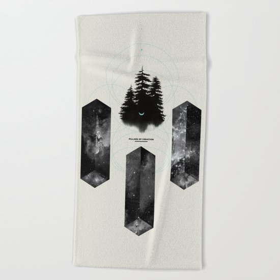 PILLARS OF CREATION Beach Towel