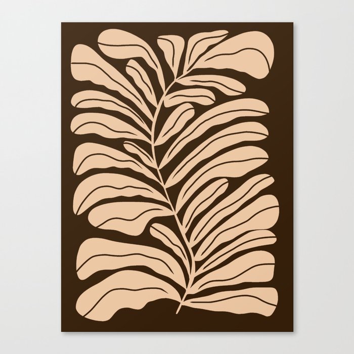 Cocoa Fern Canvas Print