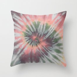 Rainbow Swirl Tie Dye Throw Pillow