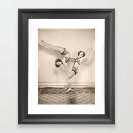Acrobatic Twins: Turner Twins Framed Art Print