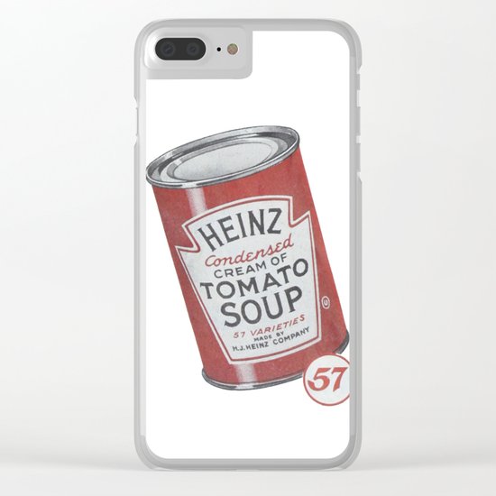 Heinz tomato soup can Clear iPhone Case