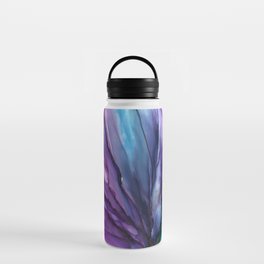 Purple and Teal Flower Water Bottle