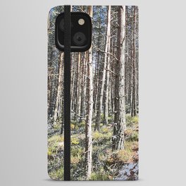 Scottish Highlands Spring Woodland Walk in I Art and Afterglow iPhone Wallet Case