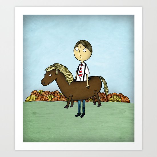 Horseback Art Print