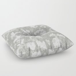 Light Gray Abstract Floor Pillow