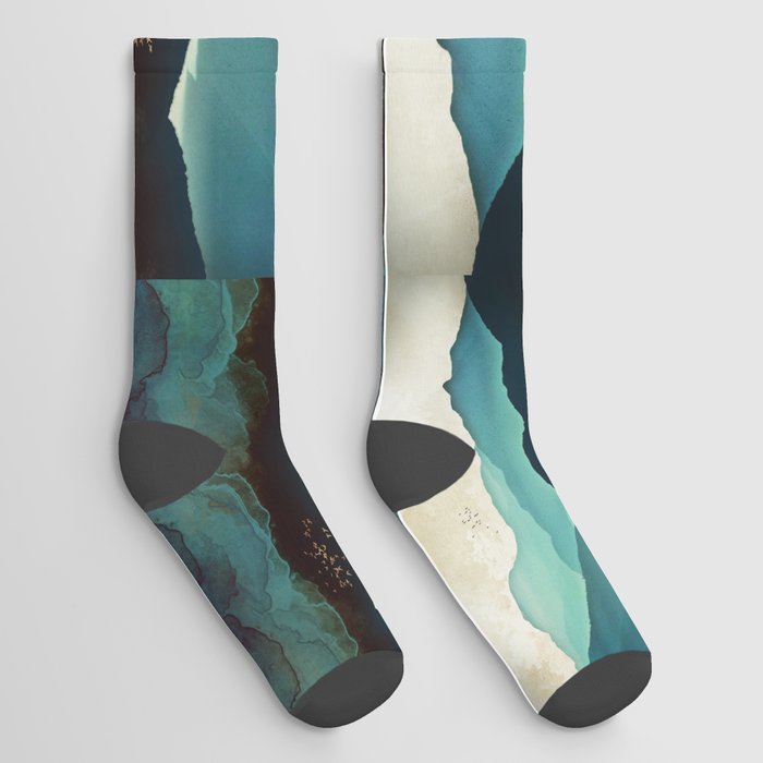 Indigo Mountains Socks
