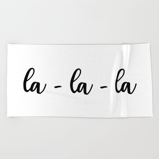 la-la-la Beach Towel
