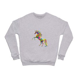 a colourful unicorn Crewneck Sweatshirt