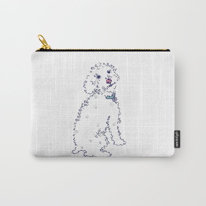 Curly Sam Dog Carry-All Pouch