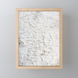  Birch bark pattern Framed Mini Art Print