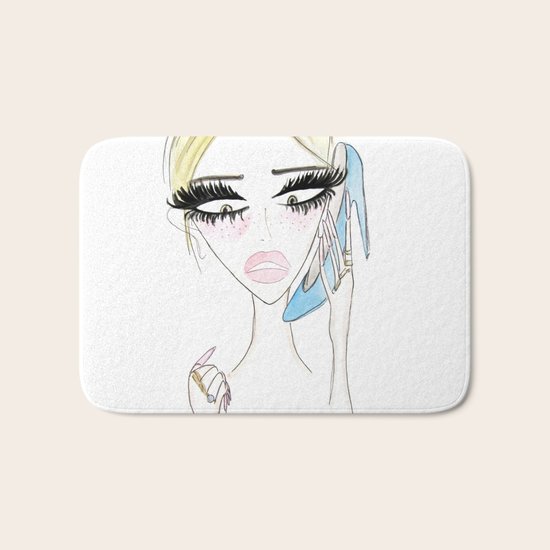 Busy Talking Bath Mat