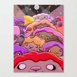 Sheep Party Canvas Print