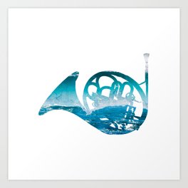 French Horn 2 Art Print