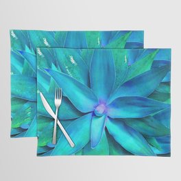 Blue Agave - Colorful Succulent Plant Art Placemat